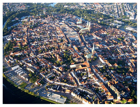 The heart of Lübeck (panorama)